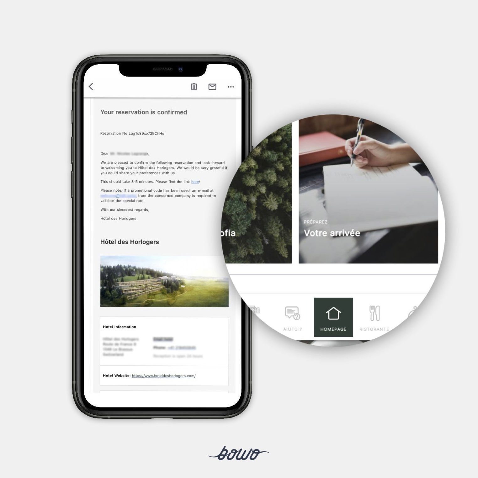 Hôtel Les Horloges Webapp BOWO