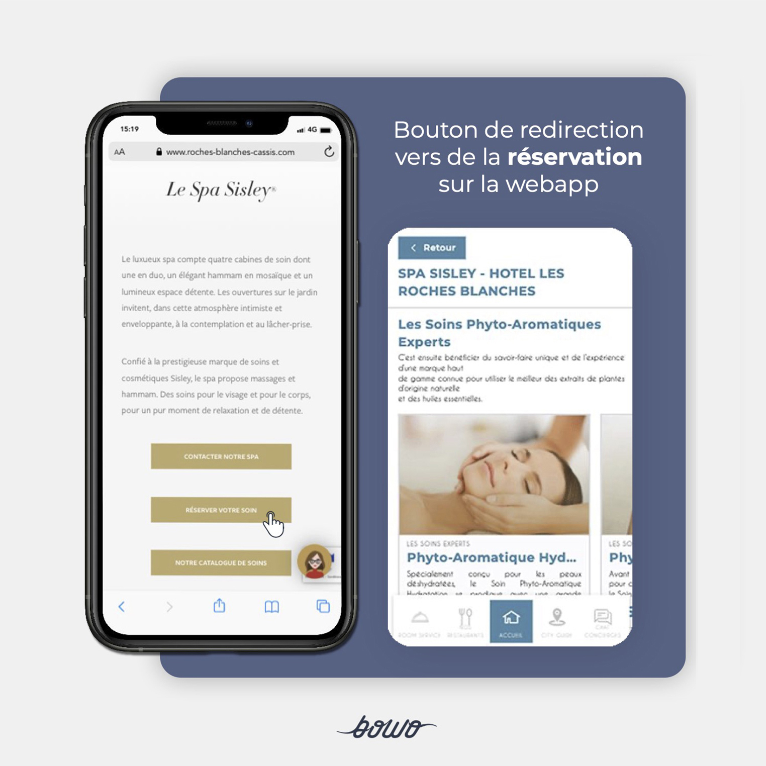 Le Spa Sisley - Hôtel Les Roches Blanches - Webapp - BOWO