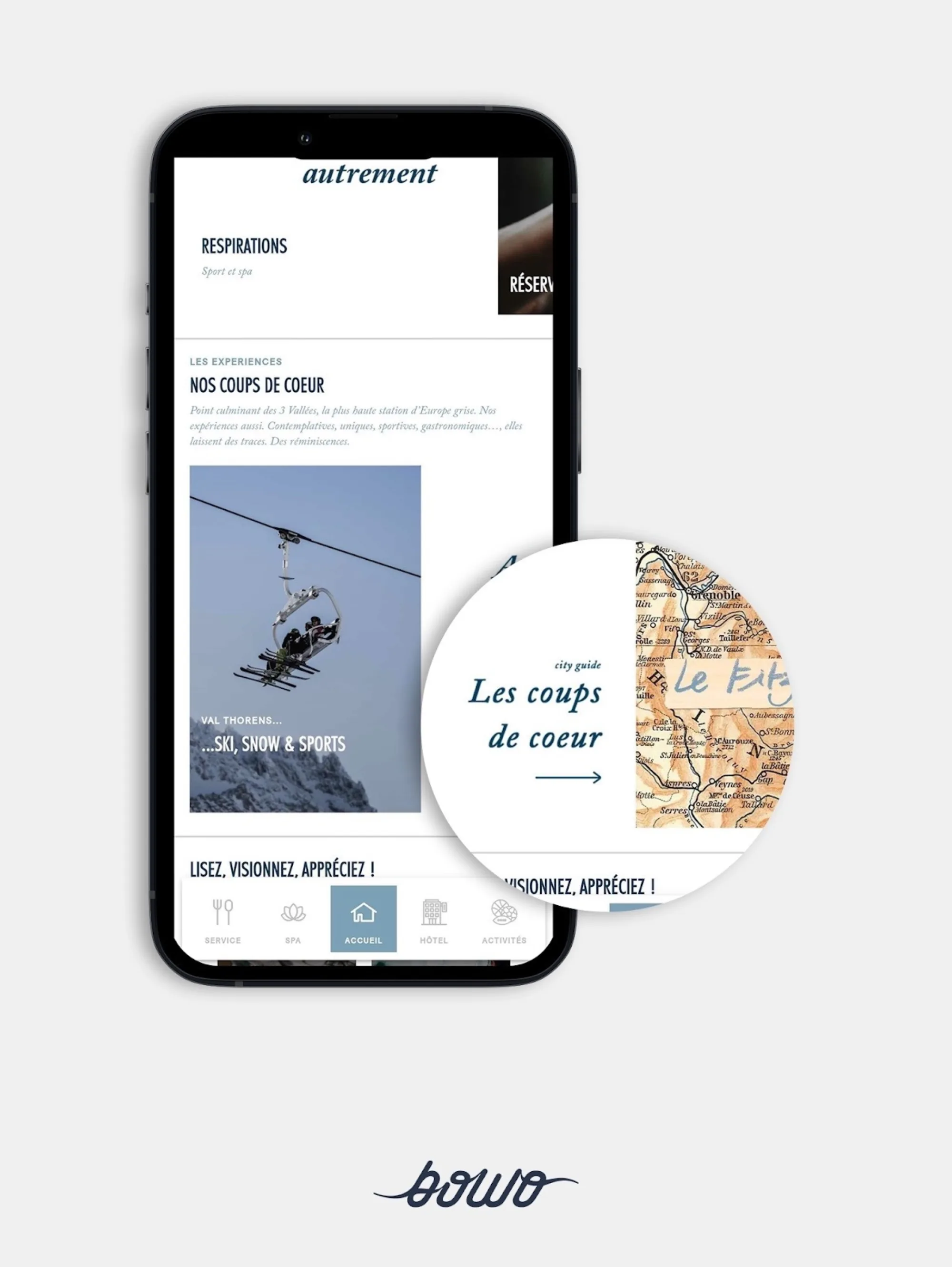 Bowo • City Guide de l Hôtel Le Fitz Roy Alpes Webapp Bowo