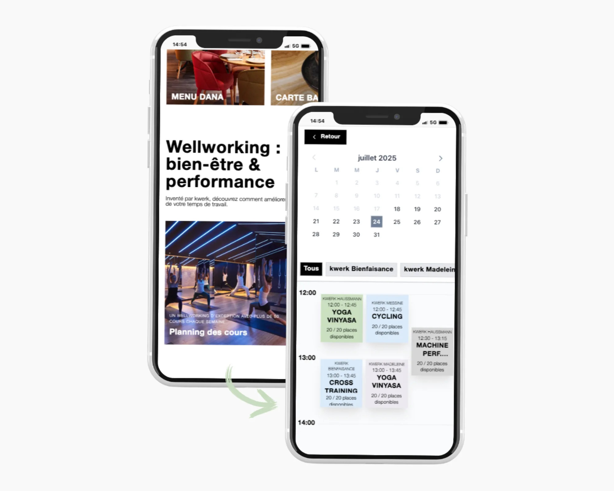 Bowo • Nouveautés Bowo Reservation vue planning